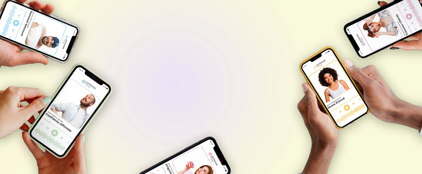 Image d’un quiz de 60 secondes sur HypnoseObjectif, conçu pour aider à trouver la séance d’auto-hypnose la plus adaptée (stress, hormones, grignotage, etc.).