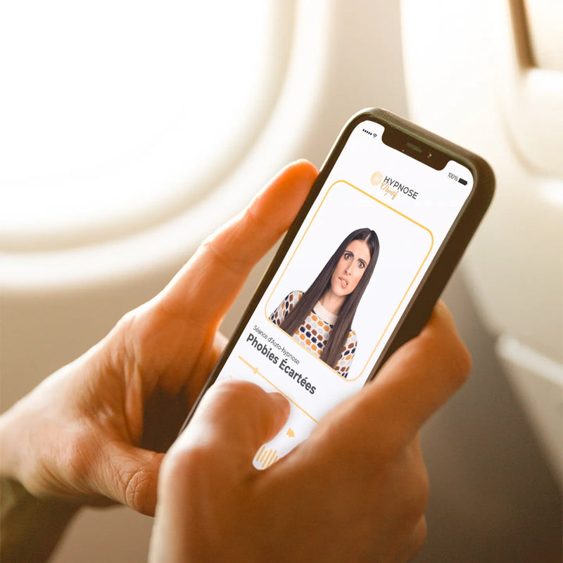 Image du feed Instagram de HypnoseObjectif, post sur la séance d'auto-hypnose phobie avion