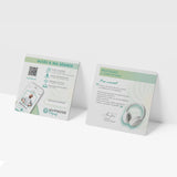 Carton de téléchargement HypnoseObjectif avec QR code et code personnel – accès à la séance d’auto-hypnose Confiance Affirmée