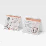 Carton de téléchargement HypnoseObjectif avec QR code et code personnel – accès à la séance d’auto-hypnose Silhouette Apaisée