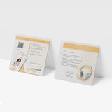 Carton de téléchargement HypnoseObjectif avec QR code et code personnel – accès à la séance d’auto-hypnose Stress Évacué