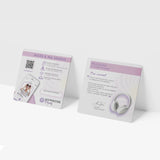 Carton de téléchargement HypnoseObjectif avec QR code et code personnel – accès à la séance d’auto-hypnose Tristesse Libérée