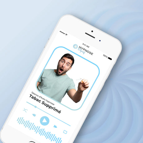 Mockup de la séance Tabac Supprimé – séance d’auto-hypnose 20 minutes – HypnoseObjectif