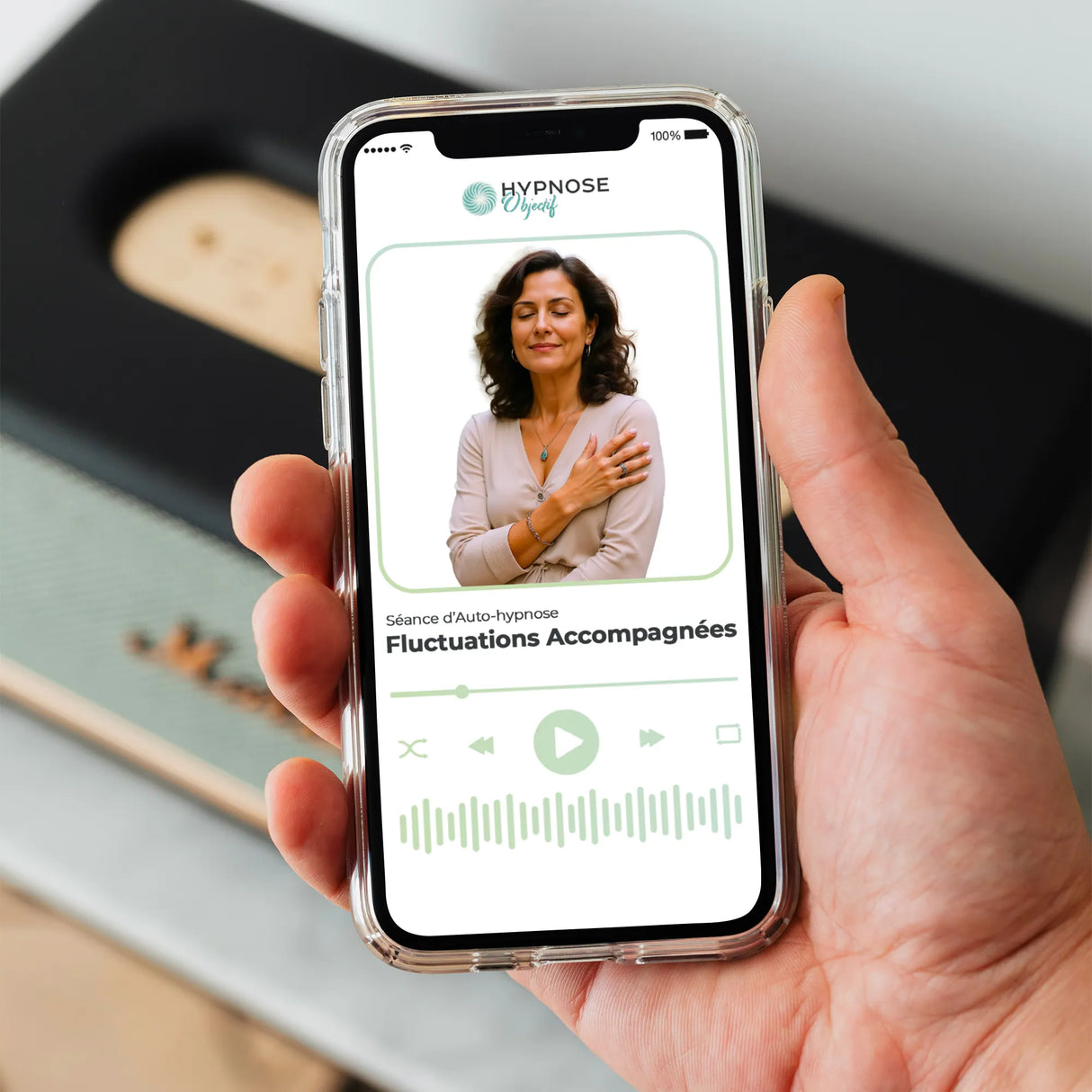 Mise en situation de la séance Fluctuations Accompagnées – séance d’auto-hypnose 20 minutes – 