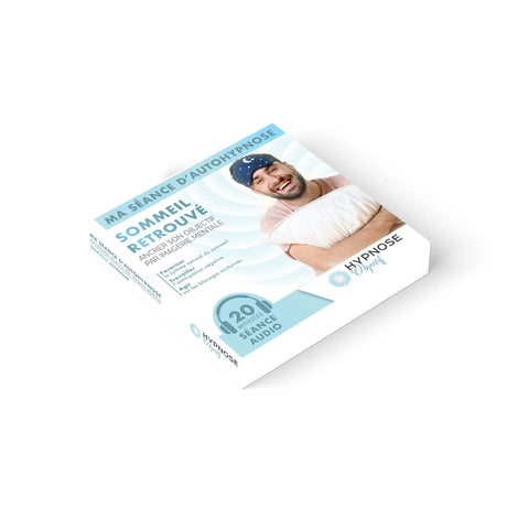 Mockup recto de la Box Sommeil Retrouvé – séance d’auto-hypnose 20 minutes – HypnoseObjectif