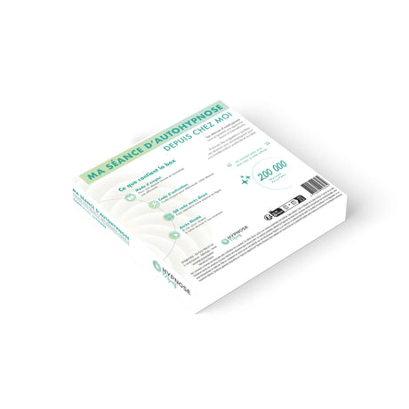 Mockup verso de la Box Confiance Affirmée – informations et conseils d’utilisation – HypnoseObjectif